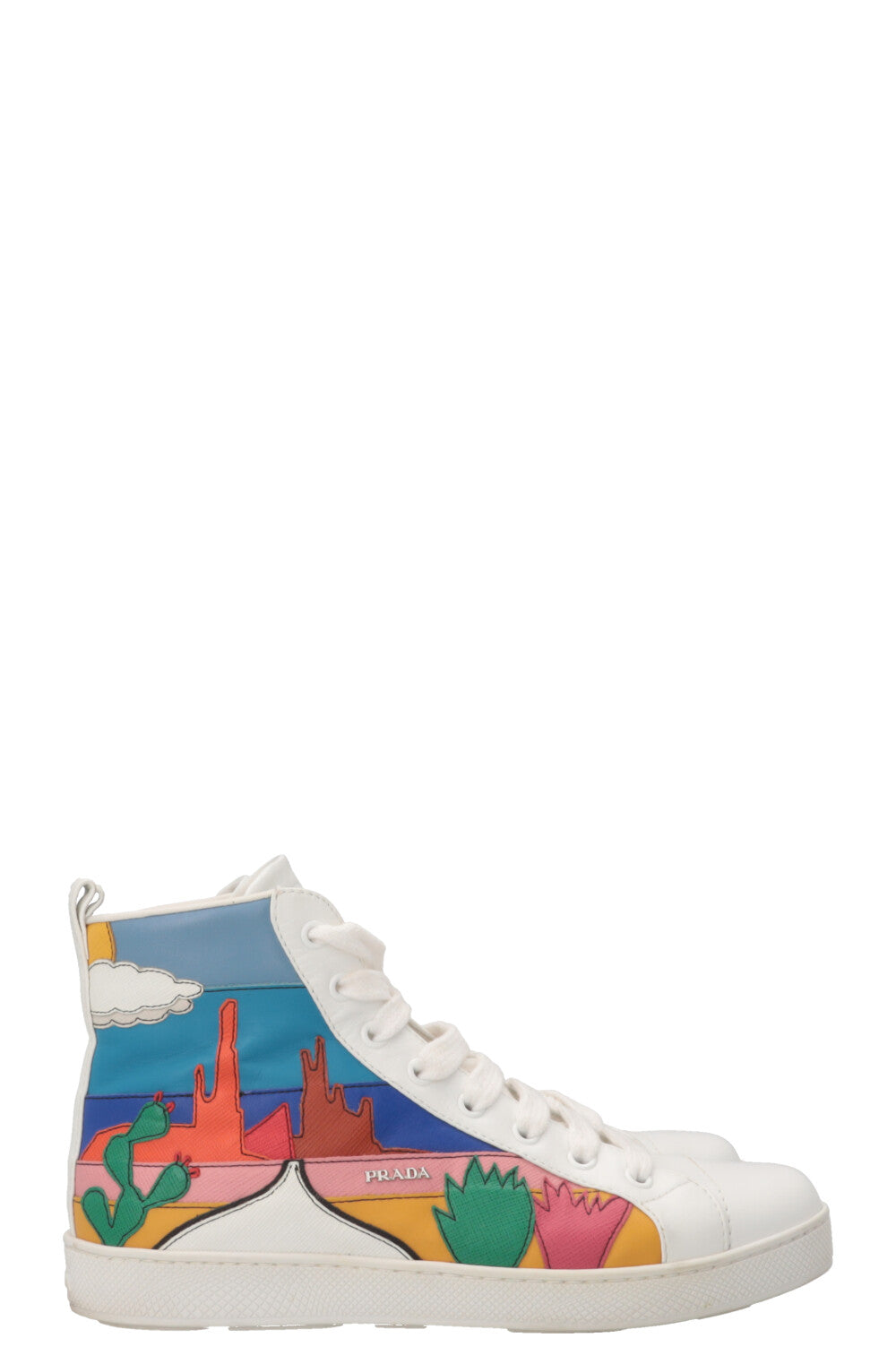 PRADA Cactus High Top Sneaker Multicolor