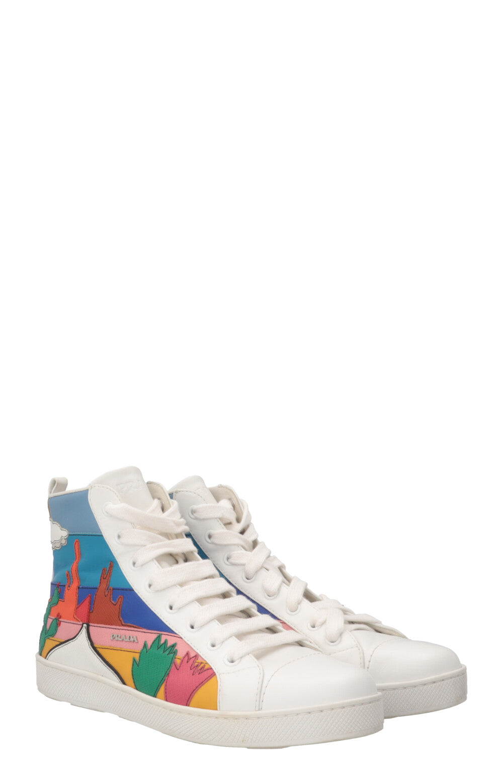 PRADA Cactus High Top Sneaker Multicolor