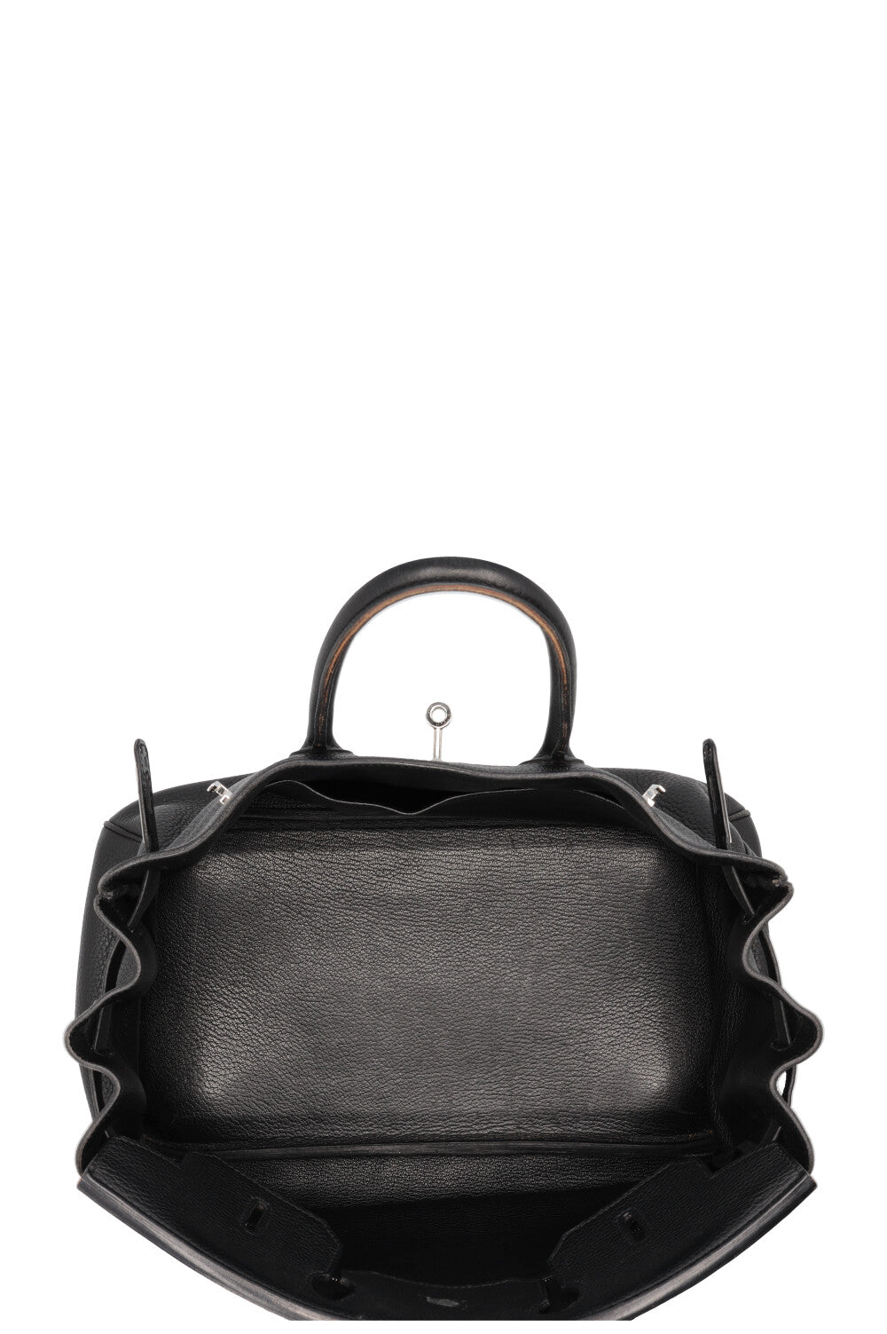 HERMÈS Birkin 35 Retourne Clemence Noir Palladium