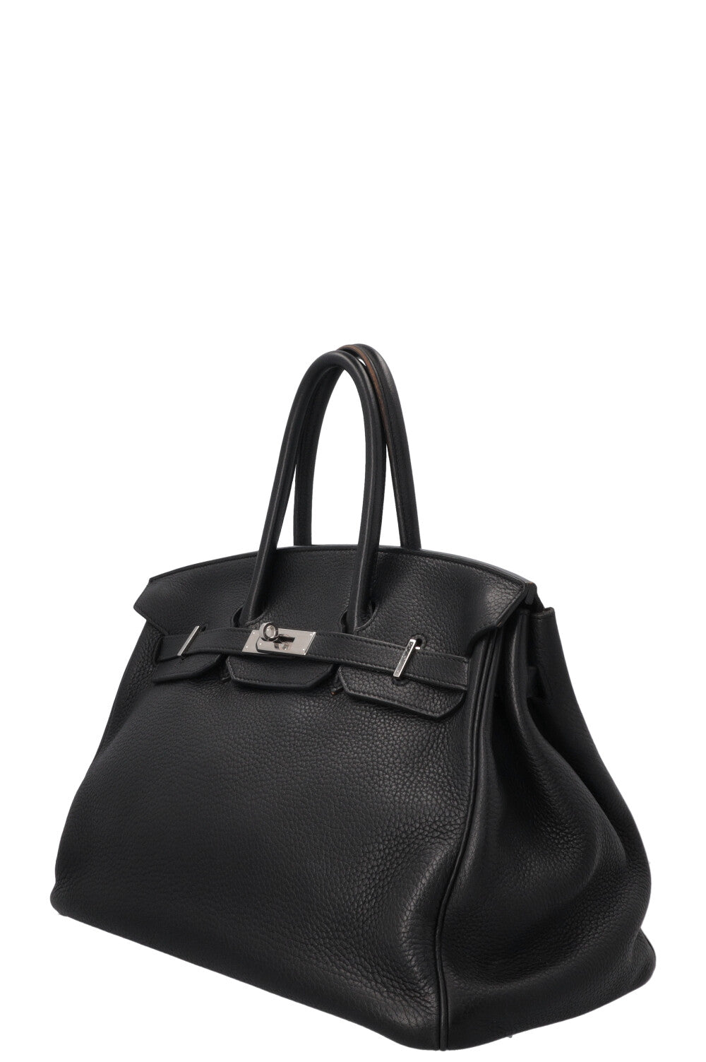 HERMÈS Birkin 35 Retourne Clemence Noir Palladium