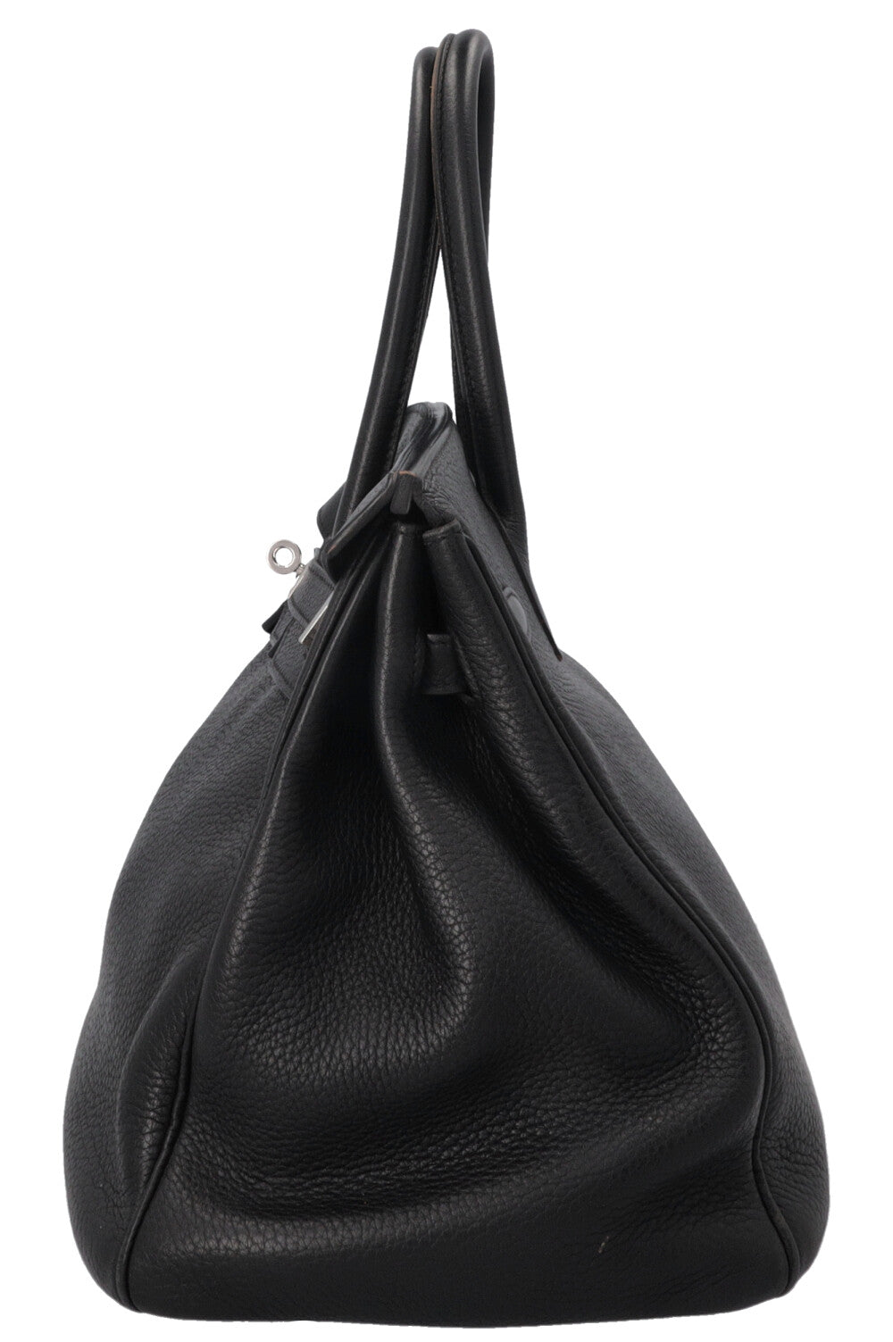 HERMÈS Birkin 35 Retourne Clemence Noir Palladium
