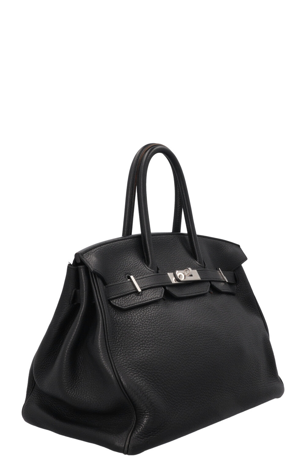 HERMÈS Birkin 35 Retourne Clemence Noir Palladium
