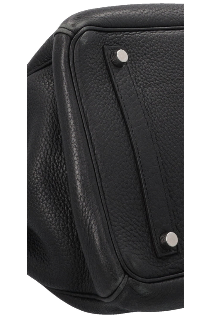 HERMÈS Birkin 35 Retourne Clemence Noir Palladium