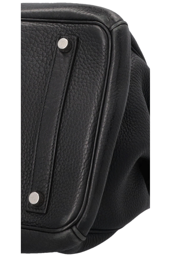 HERMÈS Birkin 35 Retourne Clemence Noir Palladium