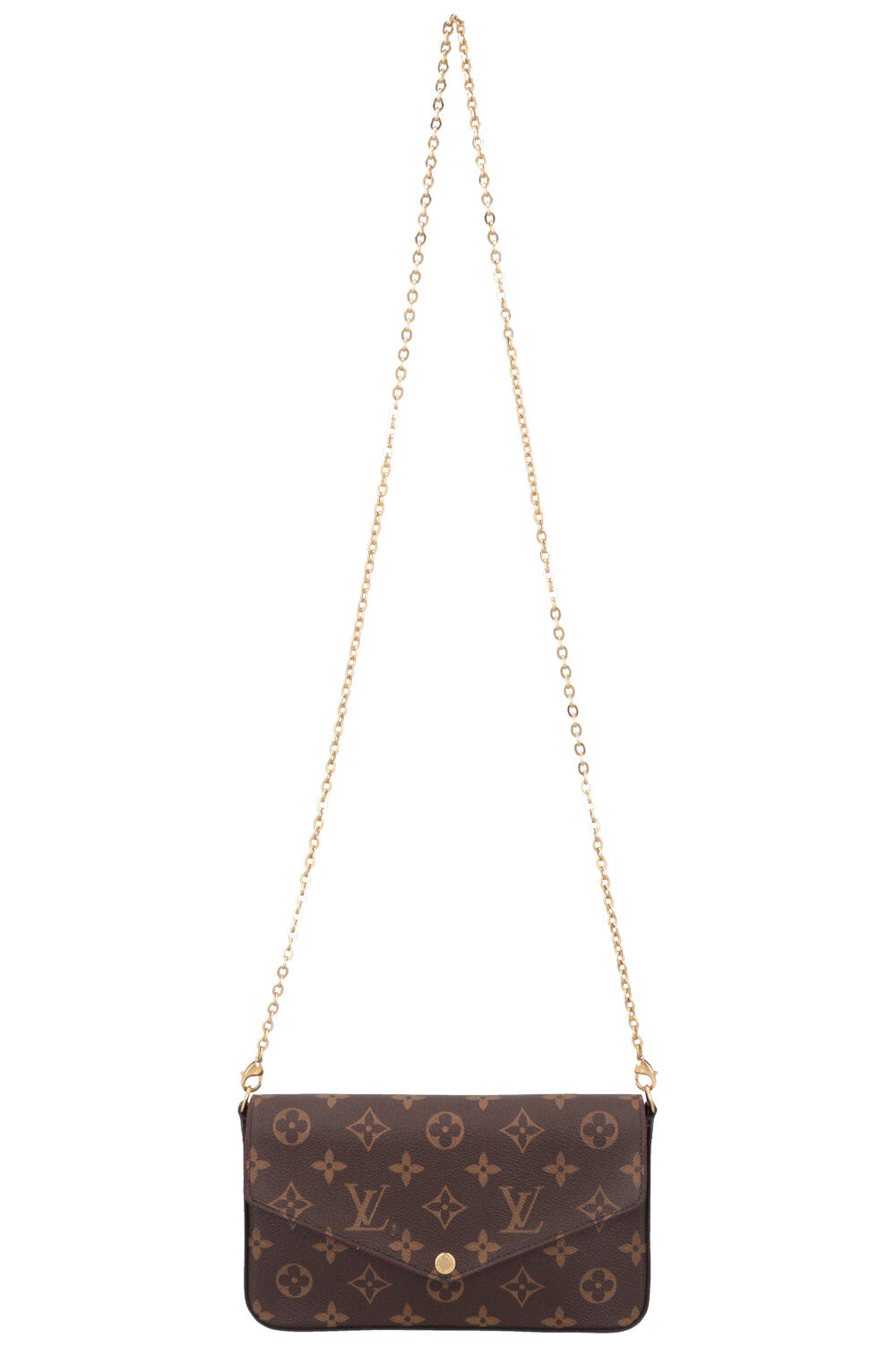 LOUIS VUITTON Felicie Pochette Bag MNG Canvas