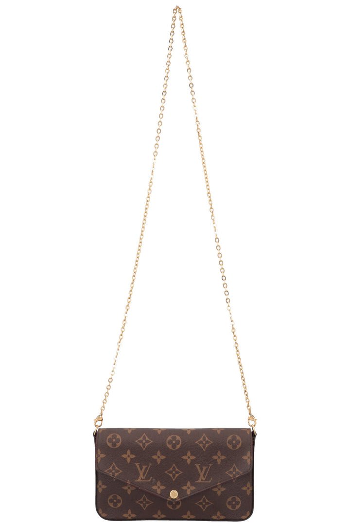 LOUIS VUITTON Felicie Pochette Bag MNG Canvas