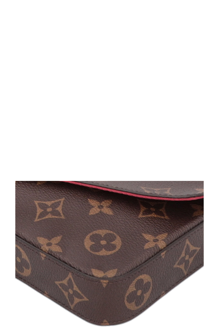 LOUIS VUITTON Felicie Pochette Bag MNG Canvas