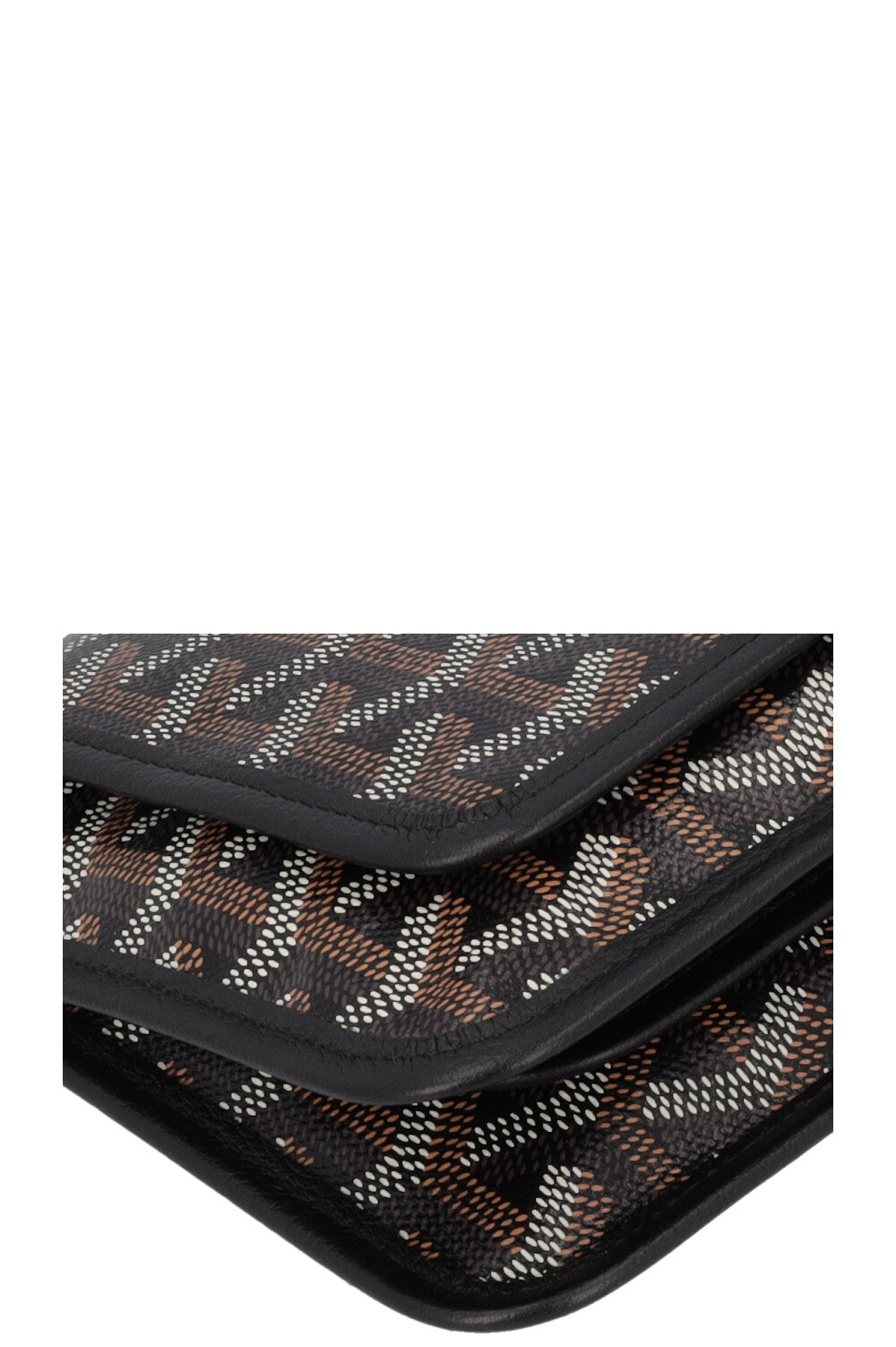 GOYARD Plumet Pocket Wallet Black Brown