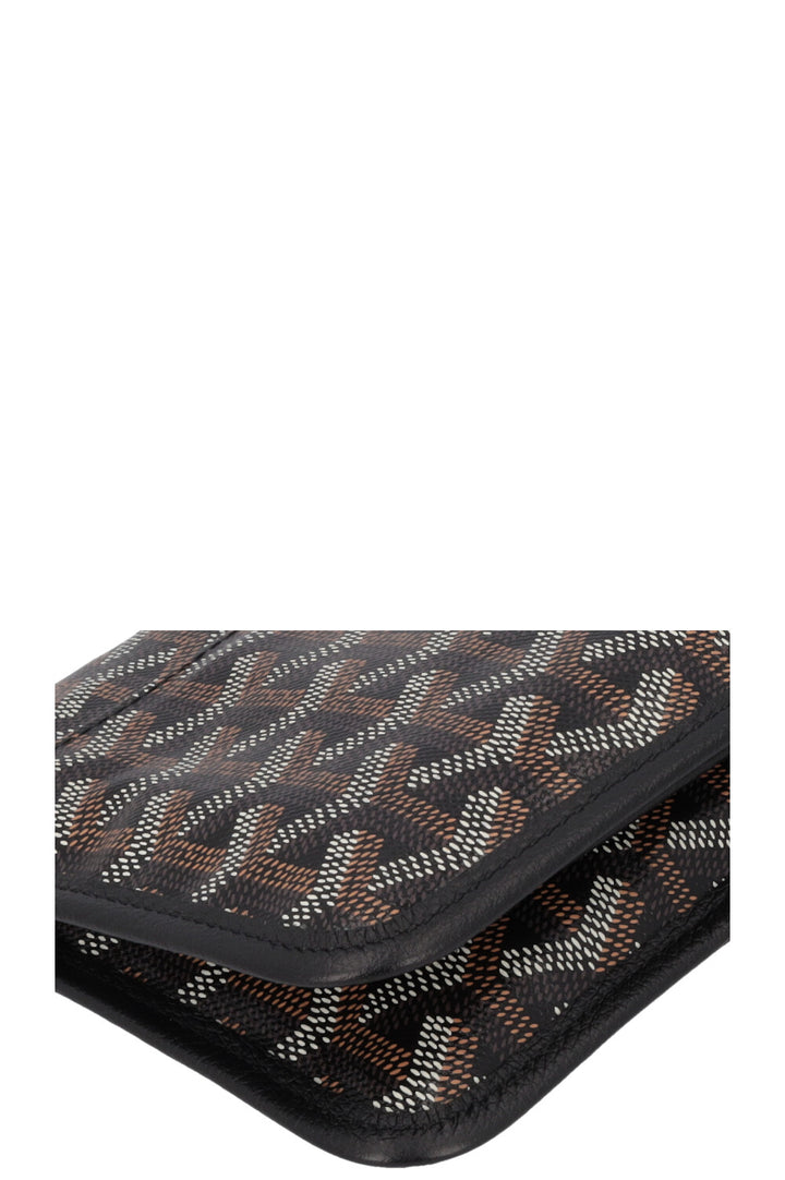 GOYARD Plumet Pocket Wallet Black Brown