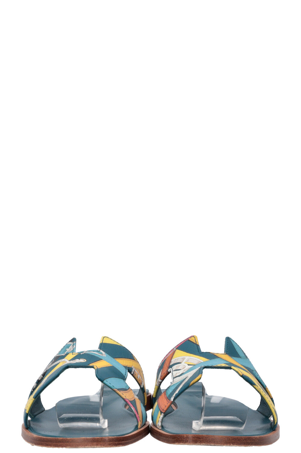 HERMÈS Oran Flats Multicolor Blue