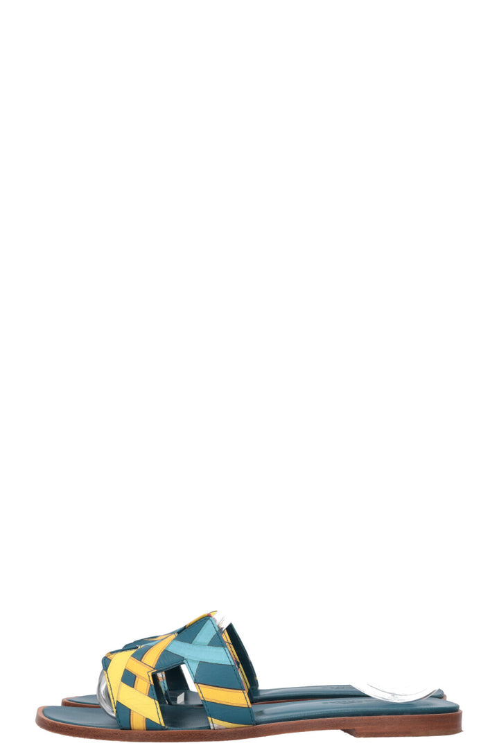 HERMÈS Oran Flats Multicolor Blue