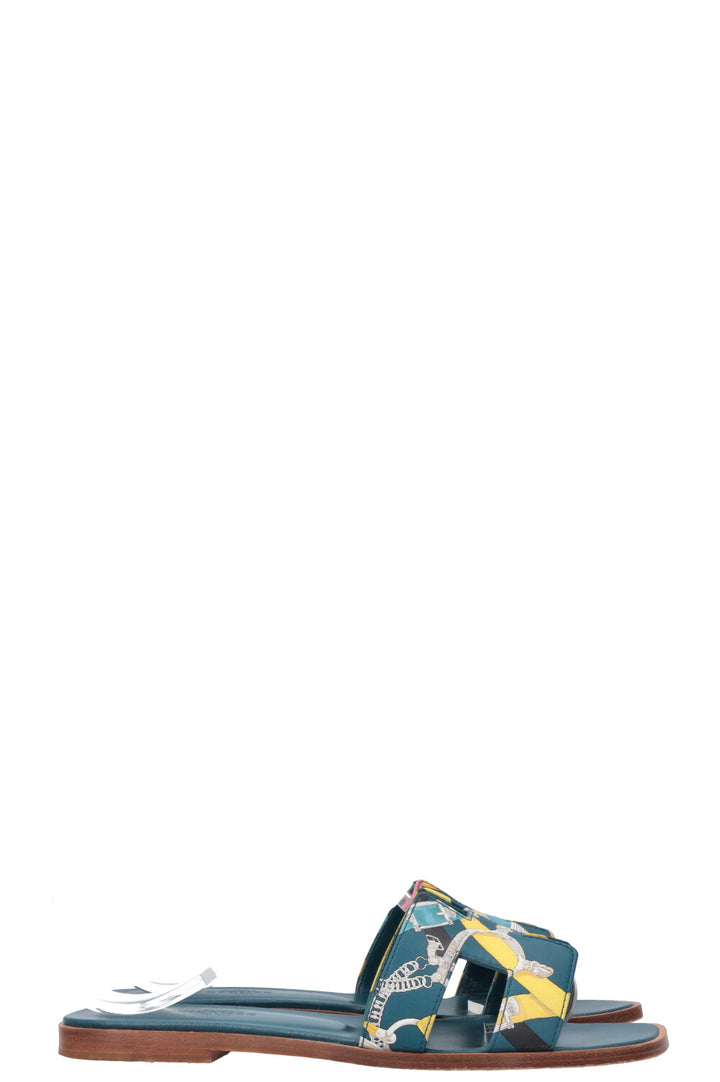 HERMÈS Oran Flats Multicolor Blue