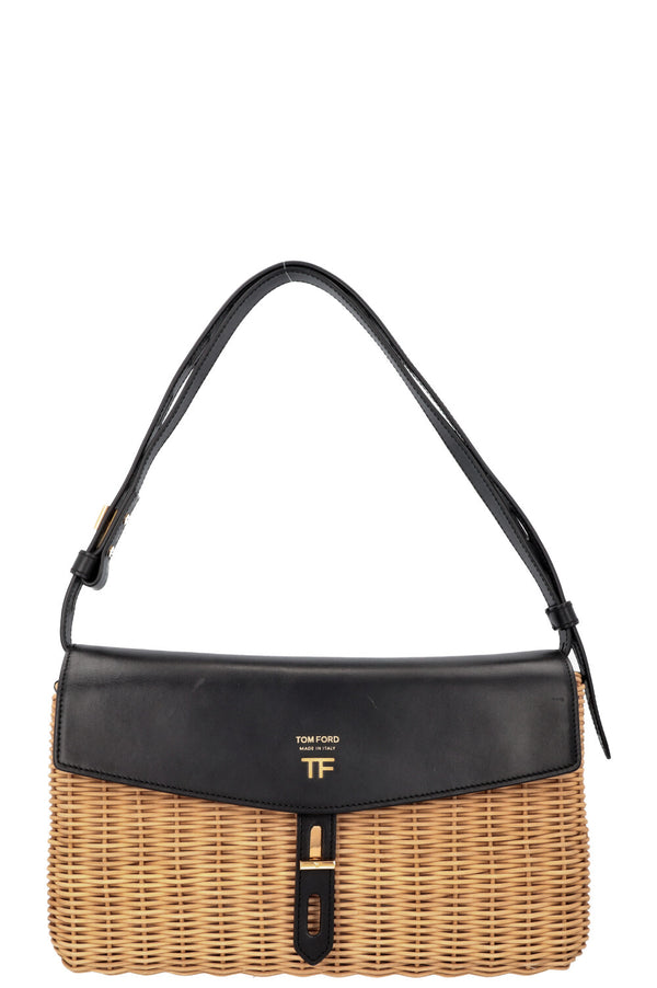 TOM FORD T Twist Bag Wicker Black