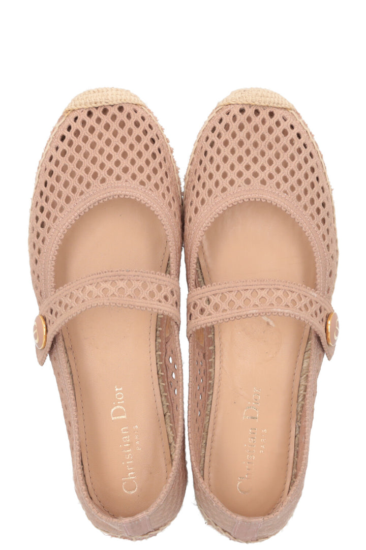 CHRISTIAN DIOR Mesh Mary Jane Nude
