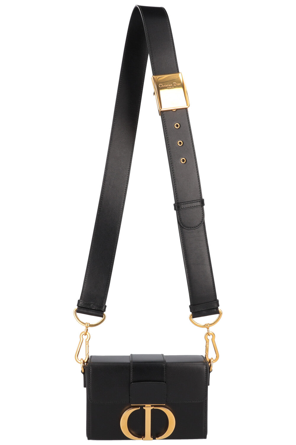 CHRISTIAN DIOR 30 Montaigne Box Bag Black