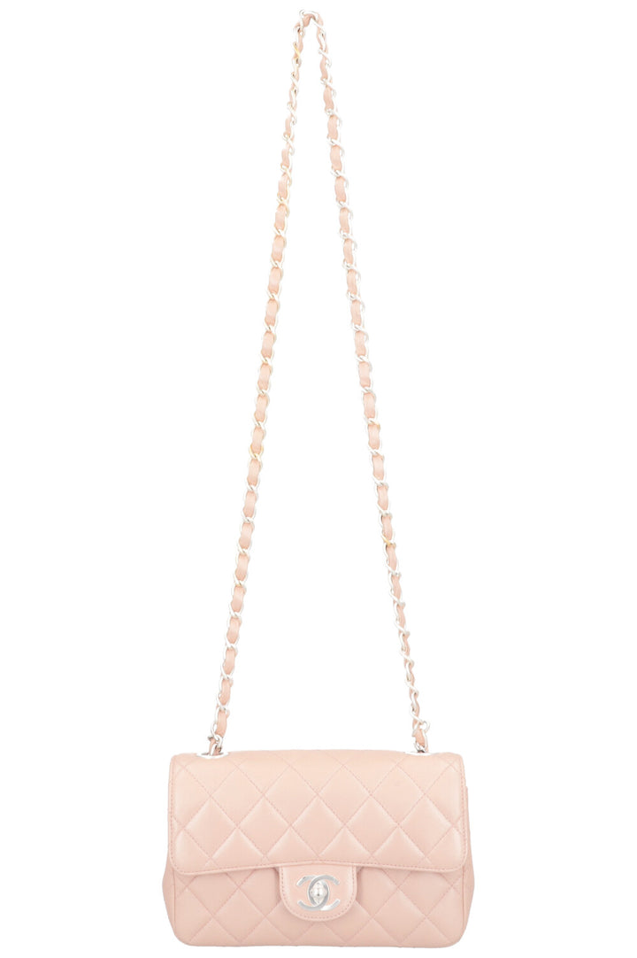CHANEL Single Flap Bag Rose