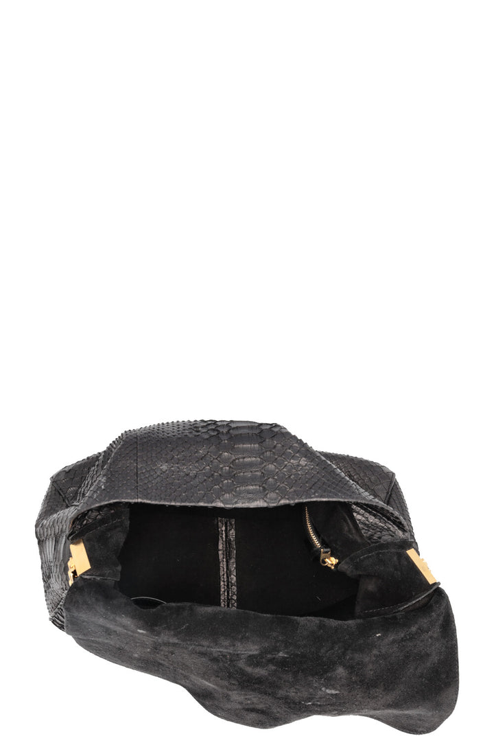 CELINE Hobo Python Black