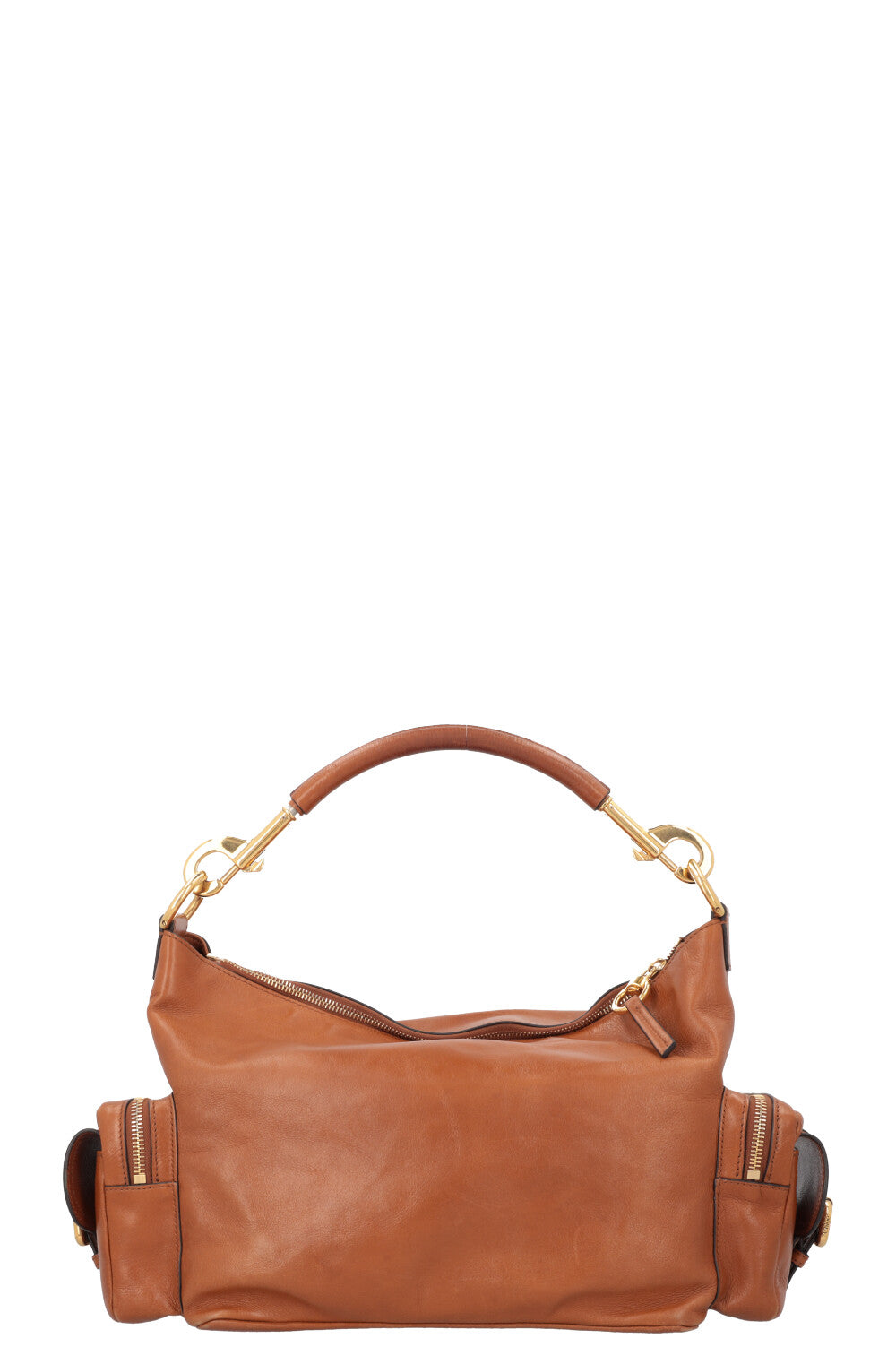 Sac photo moyen CHLOÉ en cuir marron argile