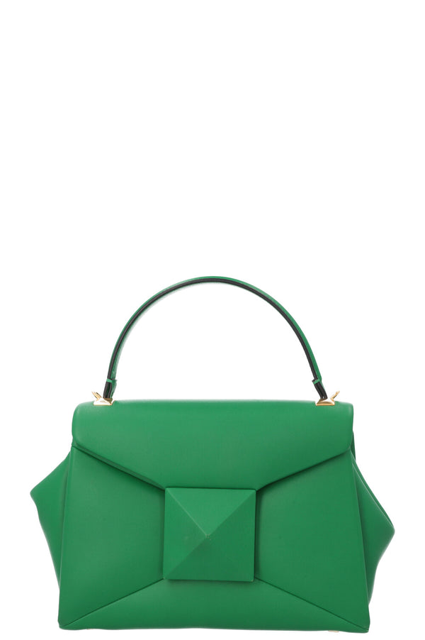 VALENTINO Roman Stud Top handle Bag Green