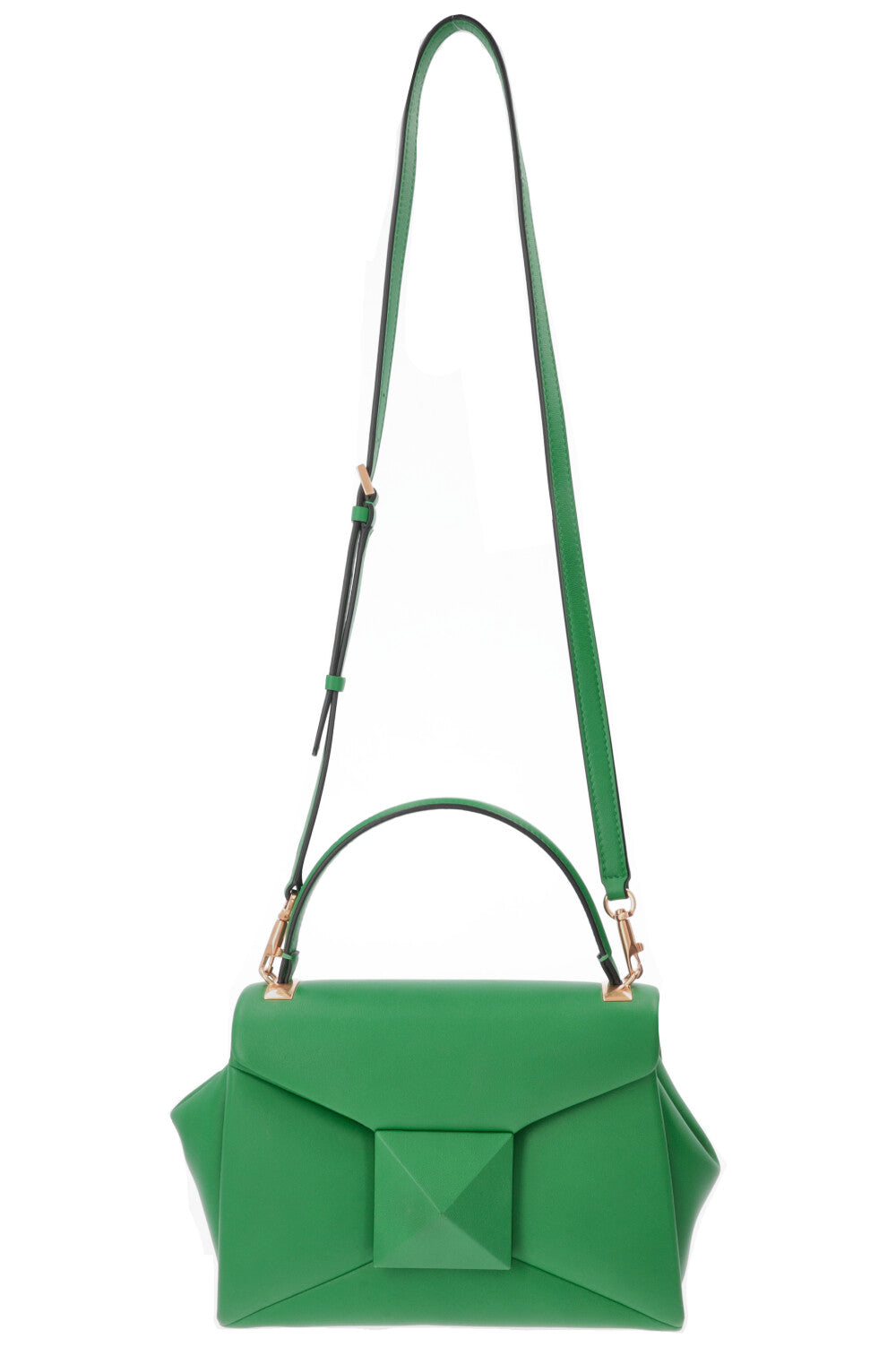 VALENTINO Roman Stud Top handle Bag Green – REAWAKE