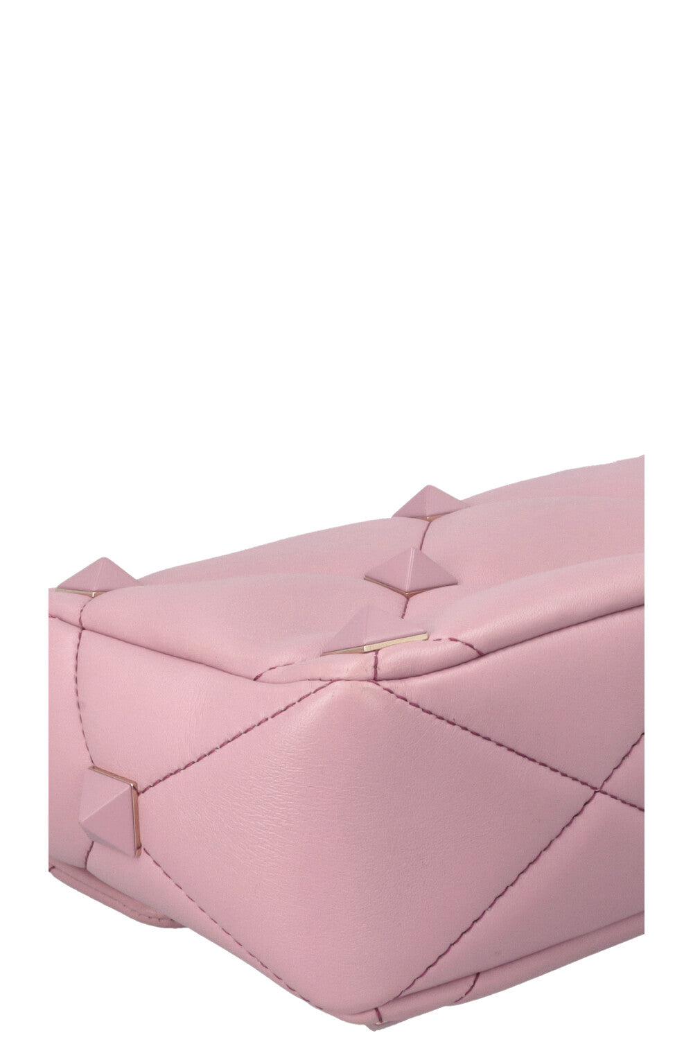 VALENTINO Roman Stud Top Handle Bag Purple