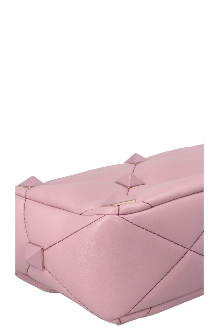 VALENTINO Roman Stud Top Handle Bag Purple