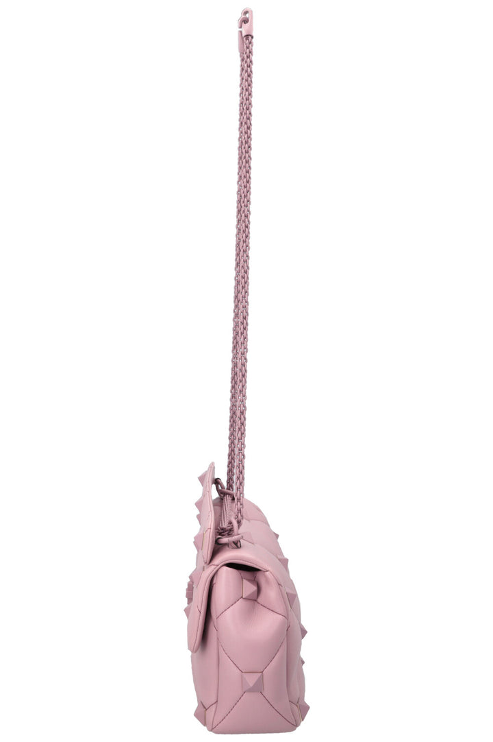 VALENTINO Roman Stud Top Handle Bag Purple