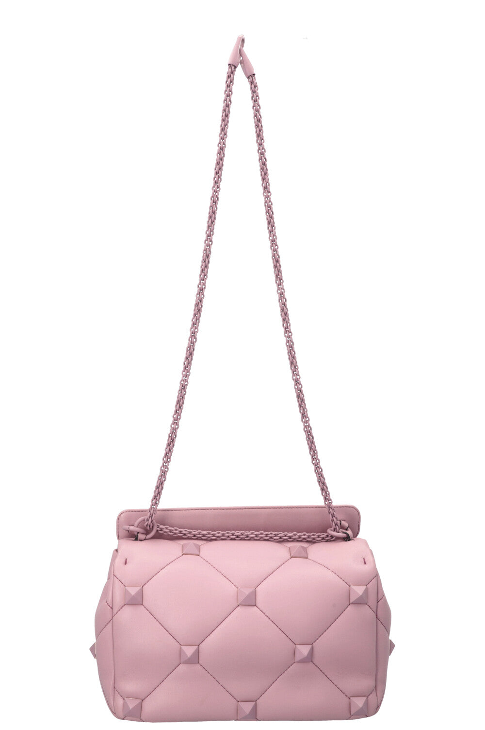 VALENTINO Roman Stud Top Handle Bag Purple