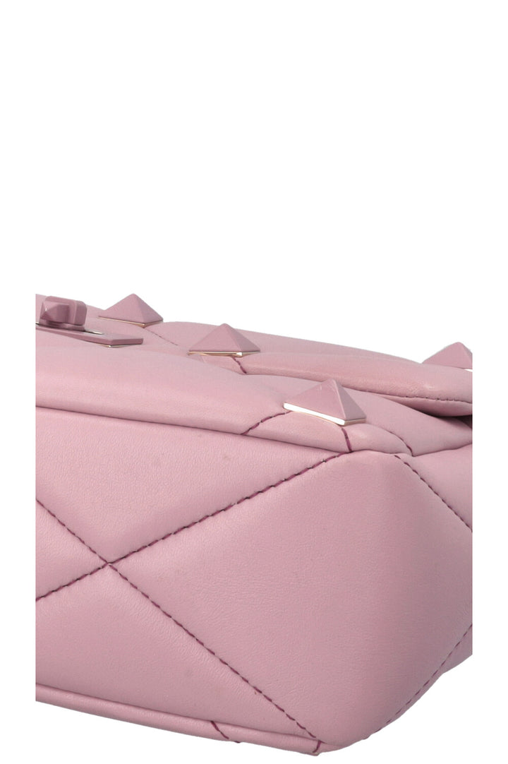 VALENTINO Roman Stud Top Handle Bag Purple