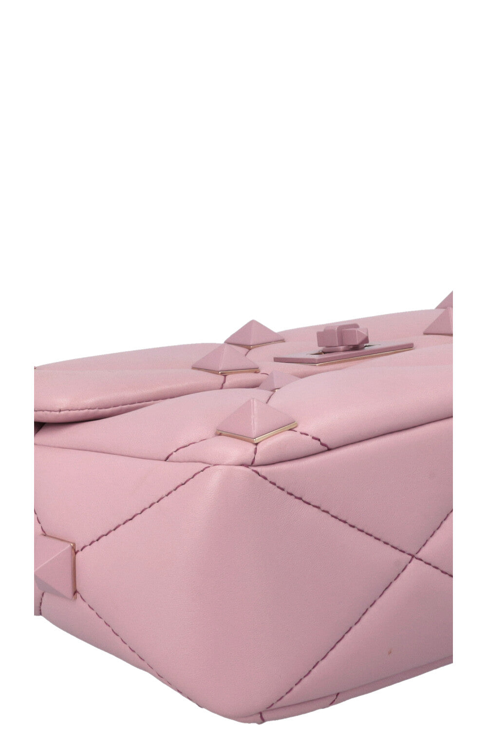 VALENTINO Roman Stud Top Handle Bag Purple