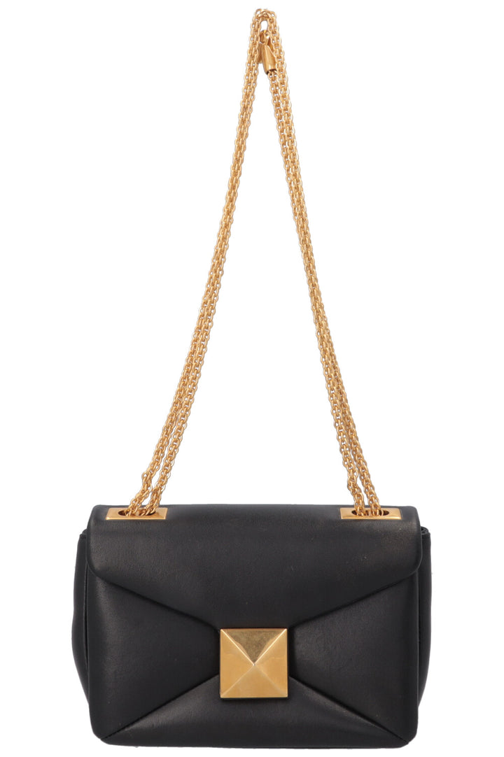 VALENTINO One Stud Chain Flap Bag Black