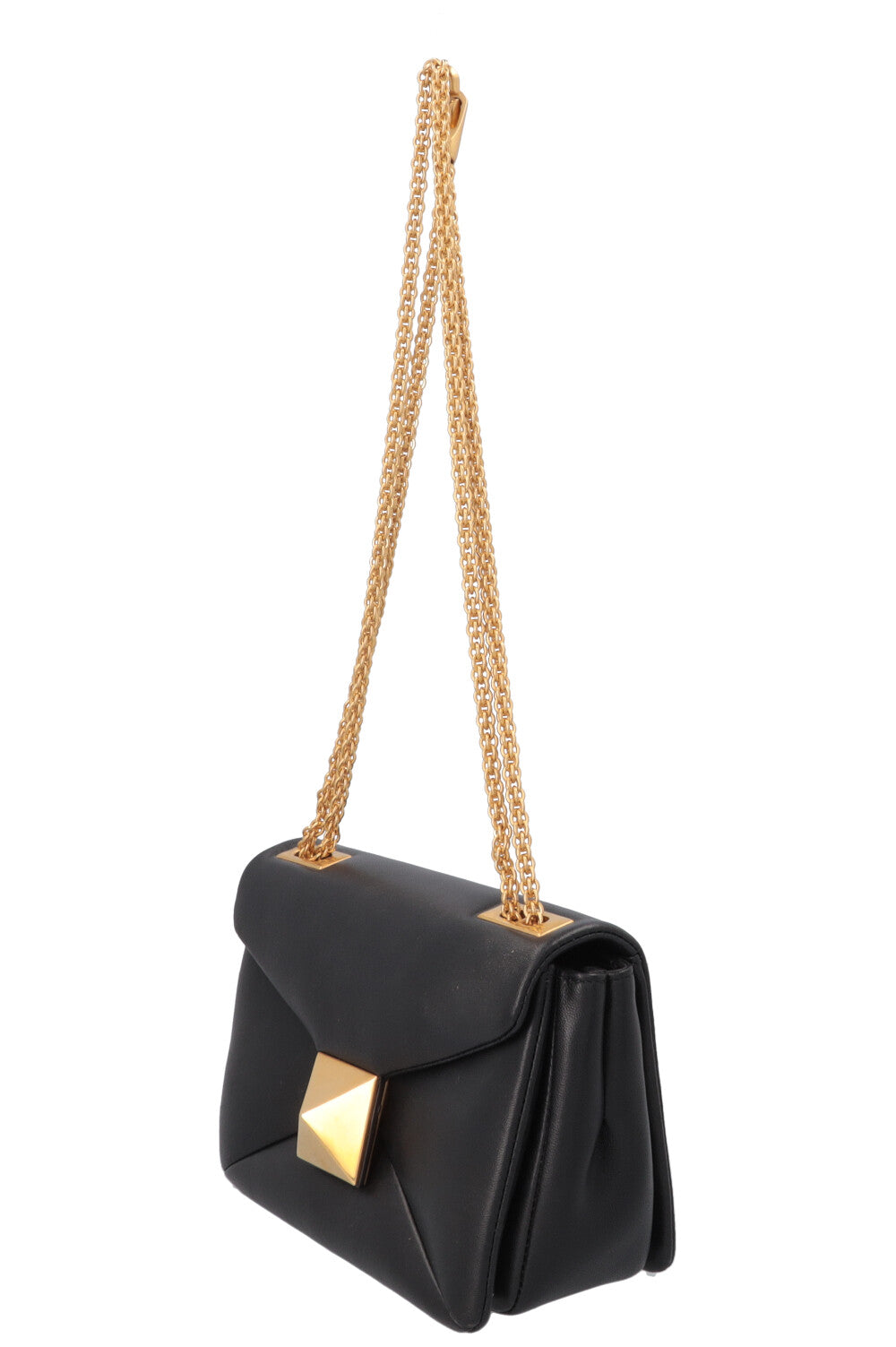 VALENTINO One Stud Chain Flap Bag Black