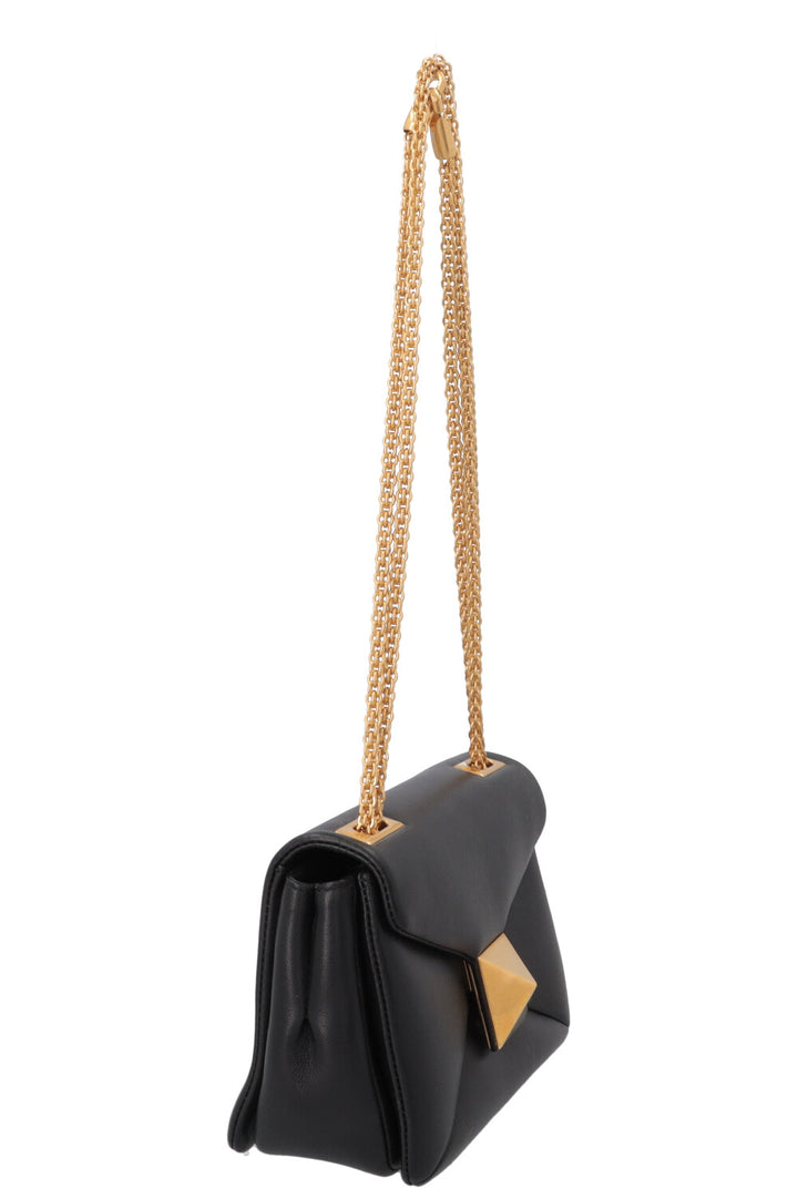 VALENTINO One Stud Chain Flap Bag Black