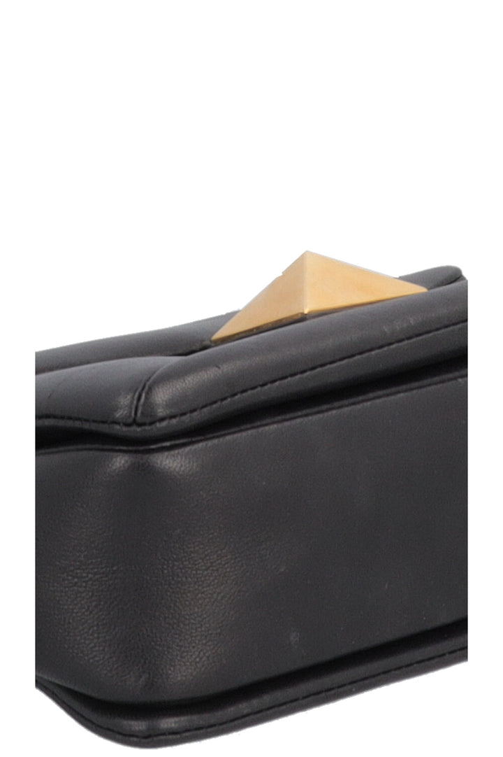 VALENTINO One Stud Chain Flap Bag Black
