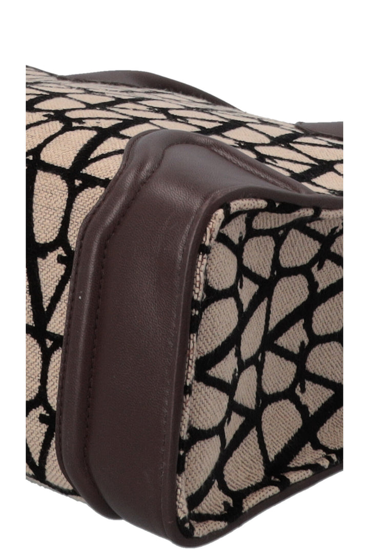 VALENTINO V Logo Tote Bag Brown