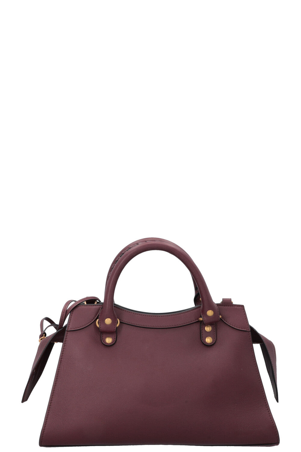 BALENCIAGA Classic Neo Bag Small Leather Burgundy