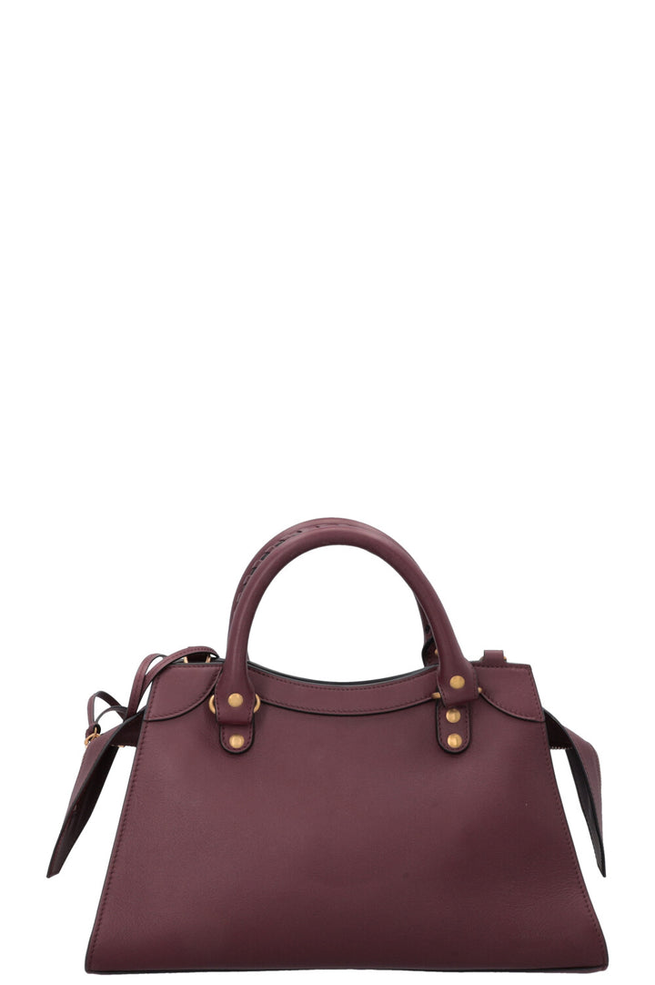 BALENCIAGA Classic Neo Bag Small Leather Burgundy