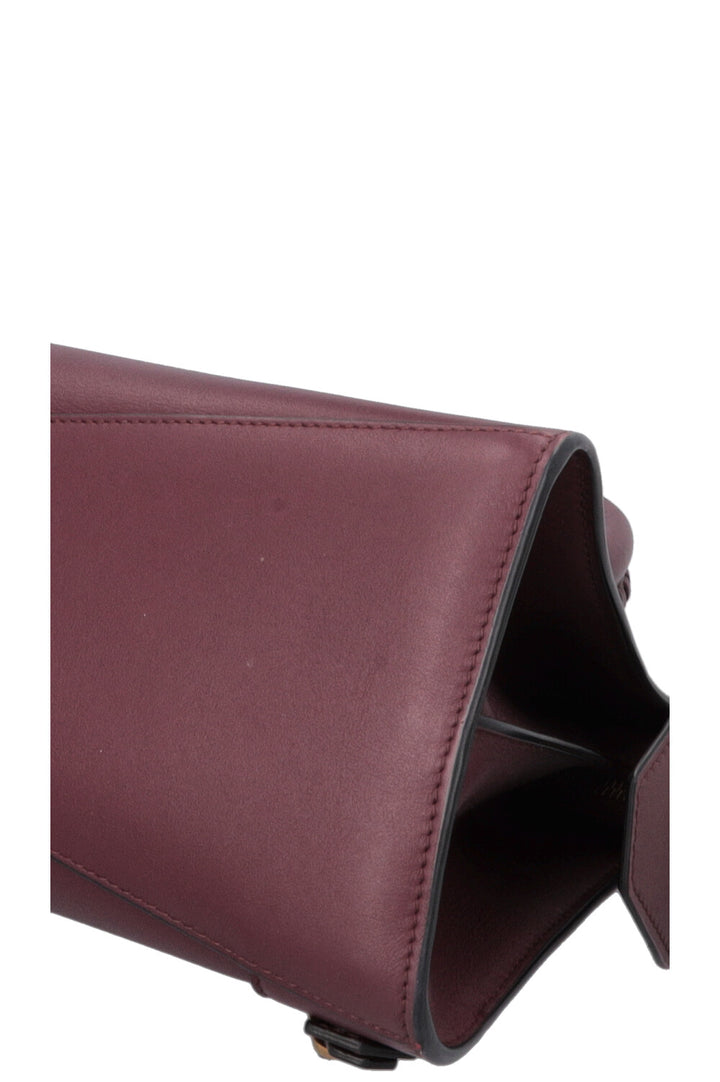 BALENCIAGA Classic Neo Bag Small Leather Burgundy