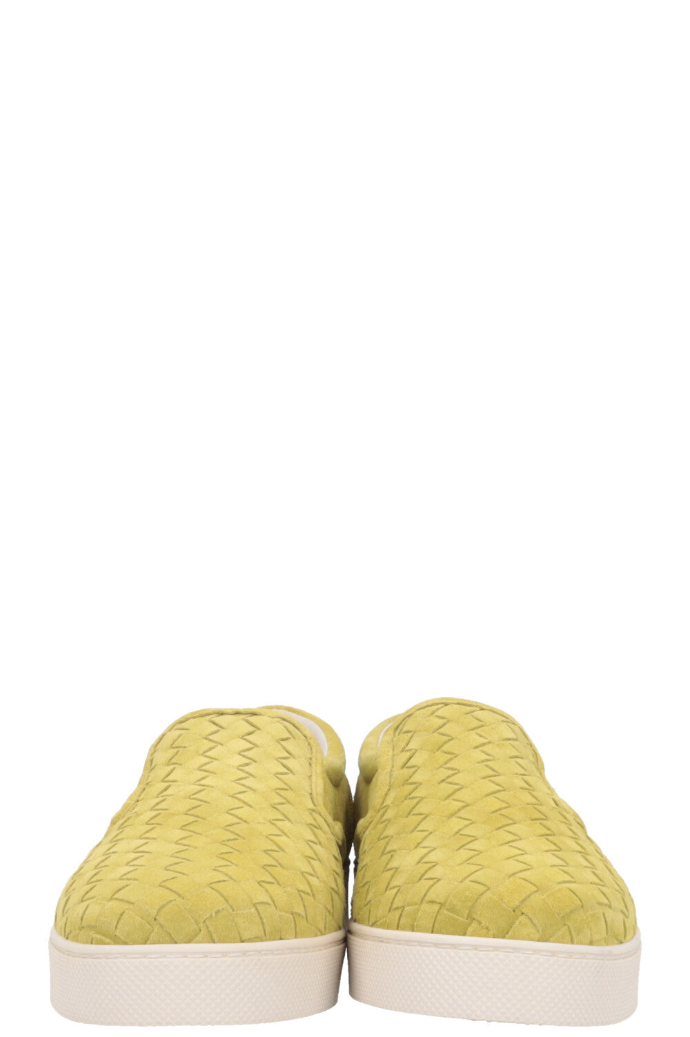 BOTTEGA VENETA Intrecciato Flats Suede Green