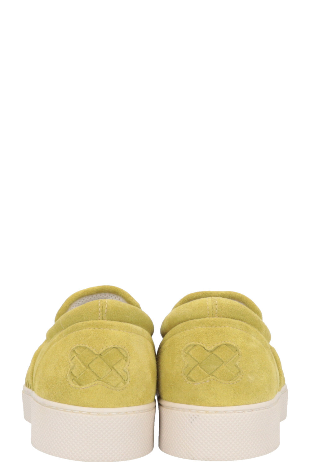 BOTTEGA VENETA Intrecciato Flats Suede Green