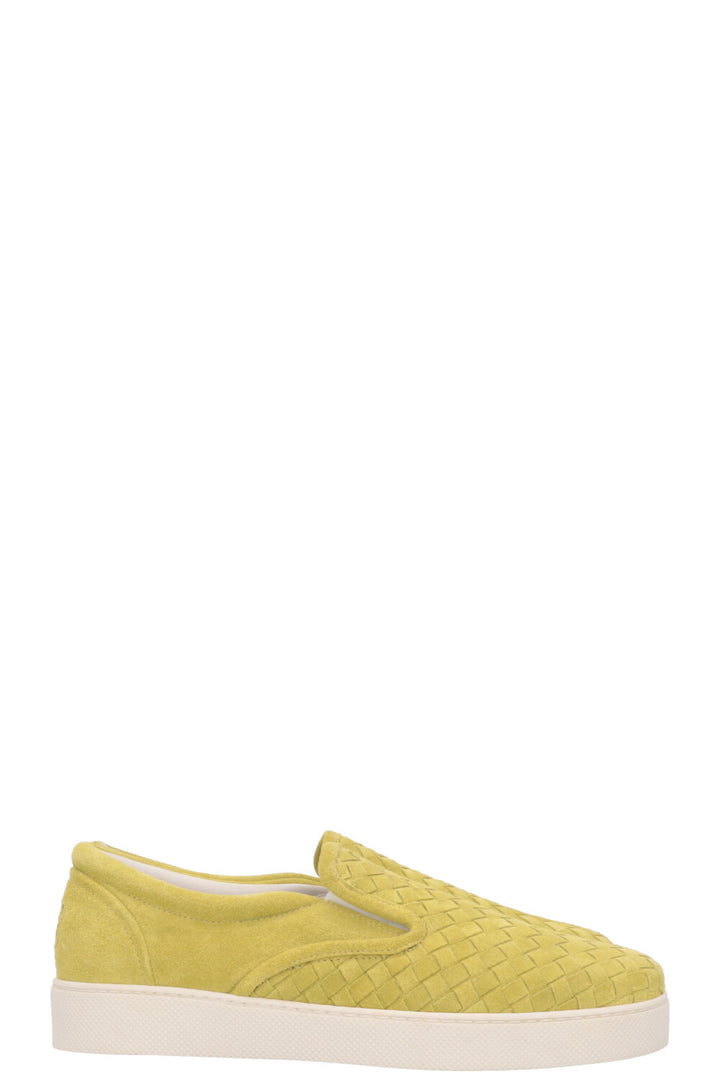 BOTTEGA VENETA Intrecciato Flats Suede Green