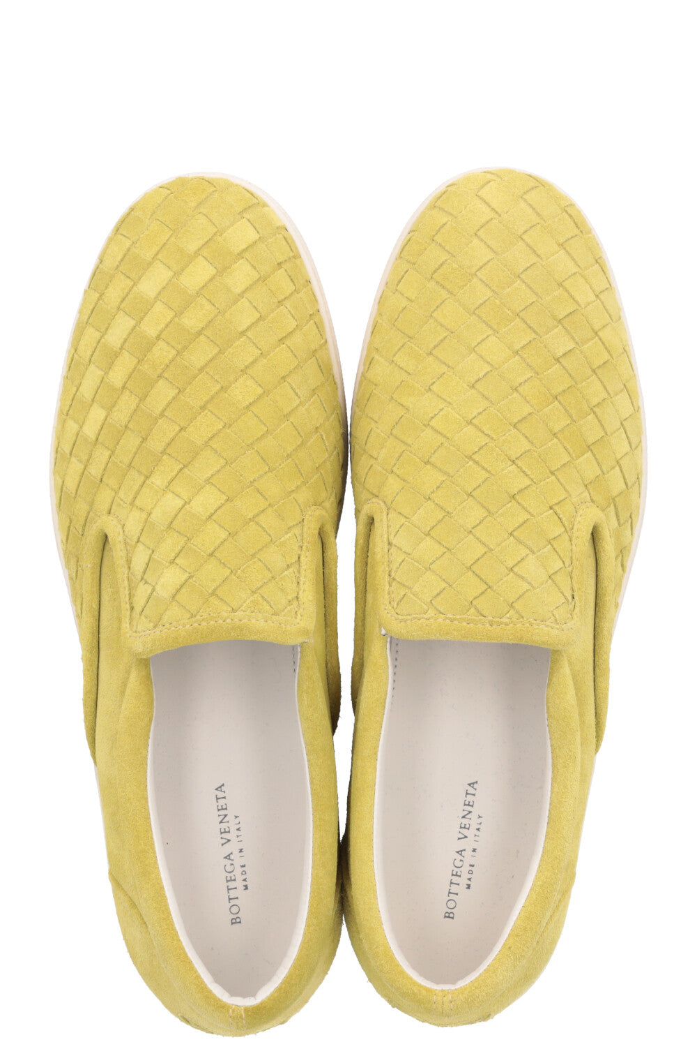 BOTTEGA VENETA Intrecciato Flats Suede Green