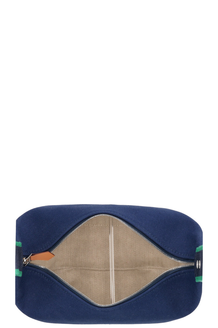 Étui HERMÈS Bride a Brac petit format en toile bleue