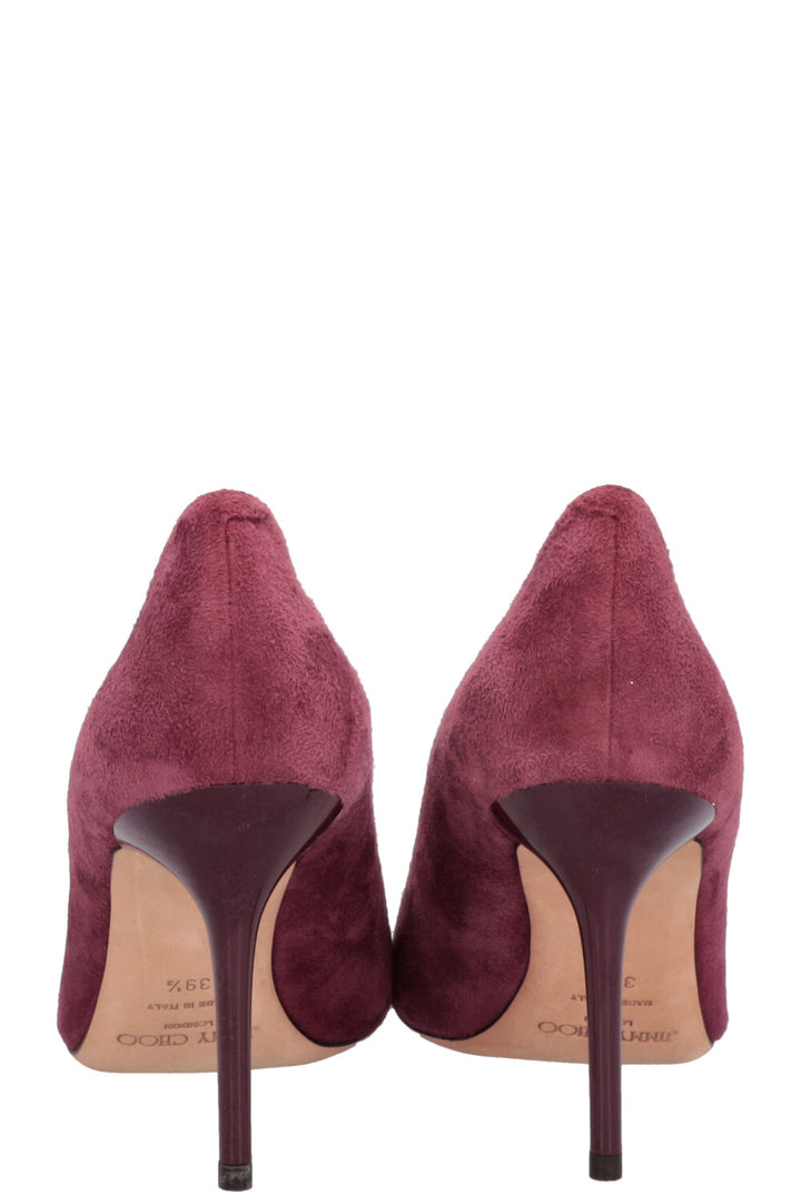 JIMMY CHOO Heels Croc Embossed Purple