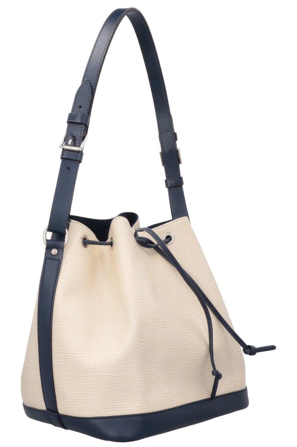 LOUIS VUITTON Petit Sac Noé Epi Cream Navy