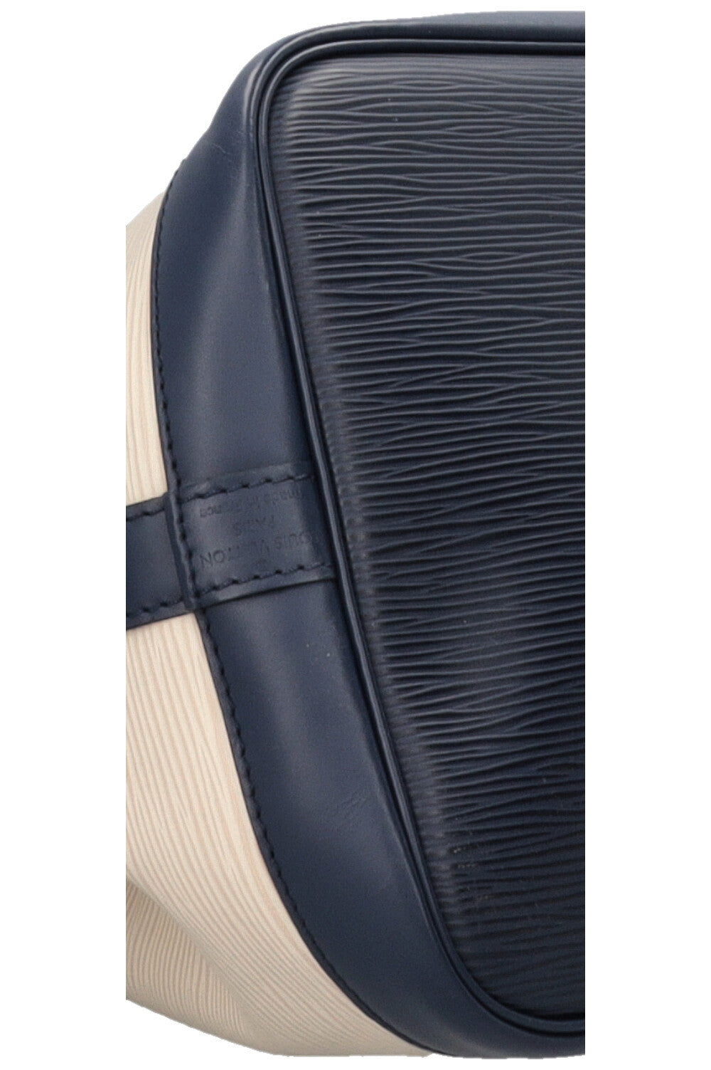 LOUIS VUITTON Petit Sac Noé Epi Cream Navy