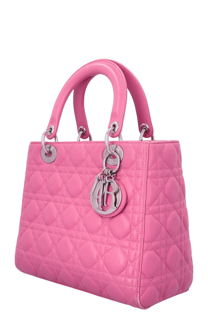 CHRISTIAN DIOR Medium Lady Dior Pink