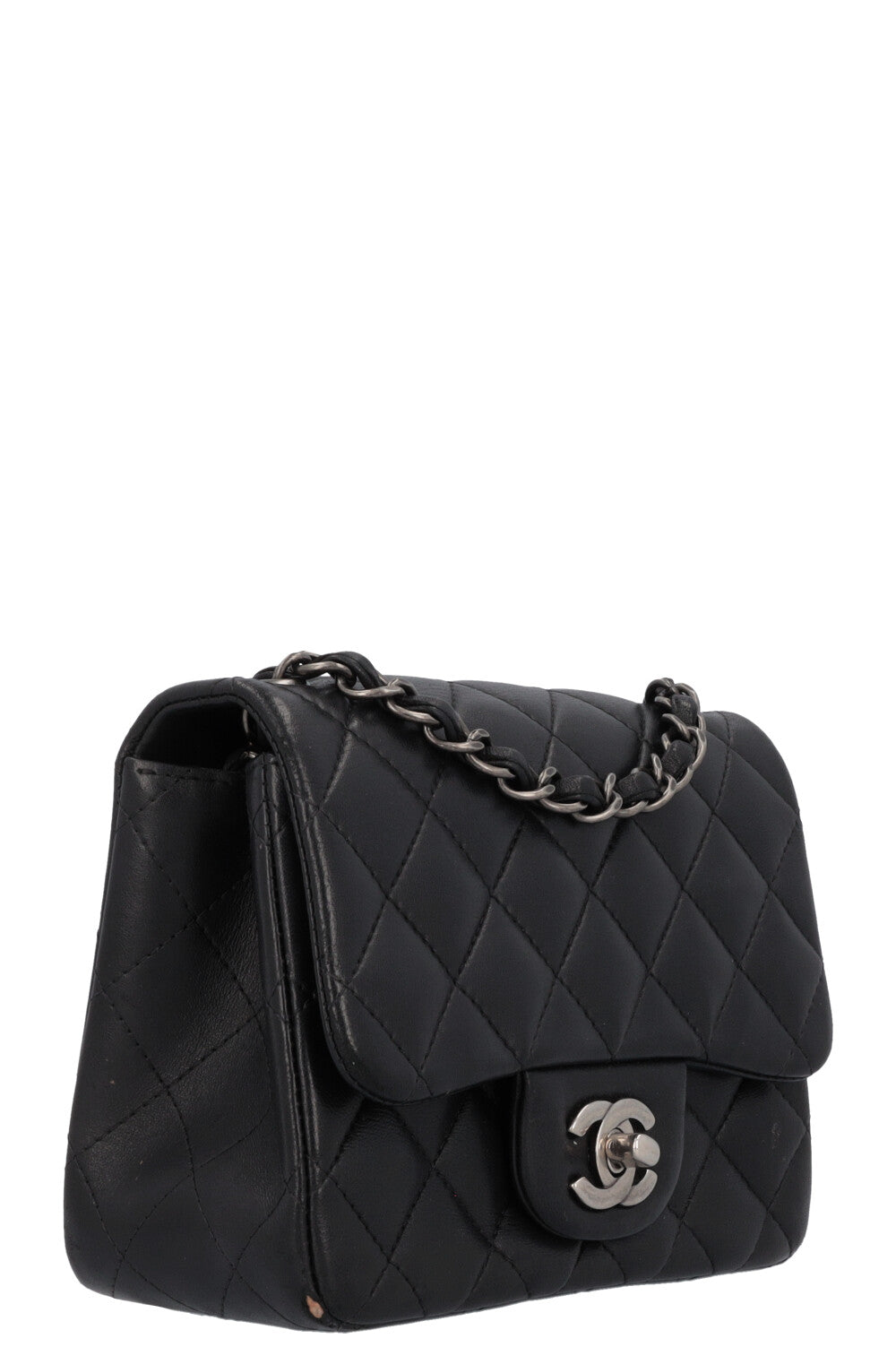 CHANEL Mini Square Flap Bag Black