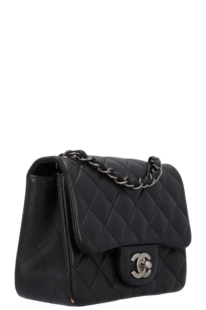 CHANEL Mini Square Flap Bag Black