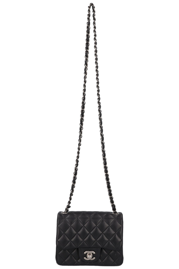 CHANEL Mini Square Flap Bag Black